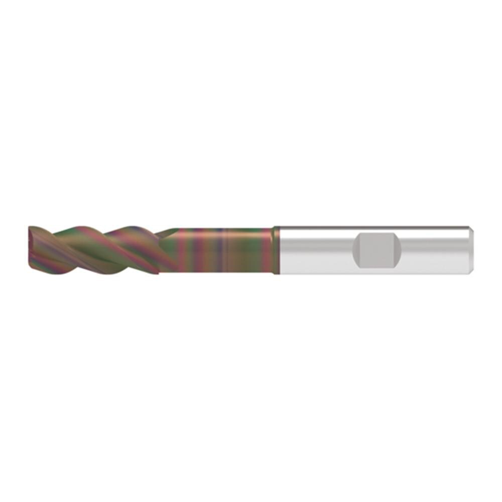 Corner Radius End Mill: 12.00 mm Dia, 31.00 mm LOC, 0.30 mm Radius, 3 Flute, Solid Carbide