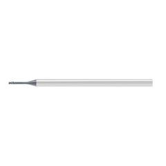 Corner Radius End Mill: 1.00 mm Dia, 1.00 mm LOC, 0.20 mm Radius, 2 Flute, Solid Carbide