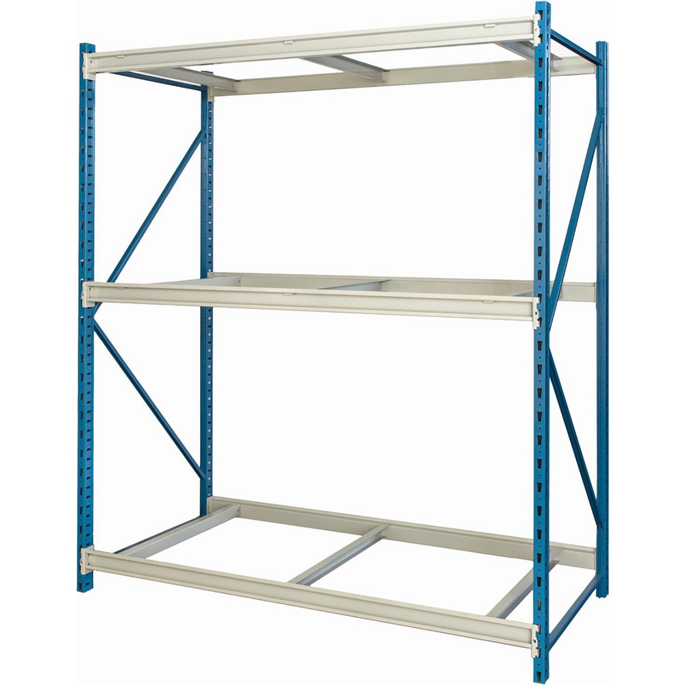 Storage Racks; Rack Type: Bulk Rack Starter Unit; Overall Width (Inch): 72; Overall Height (Inch): 87; Overall Depth (Inch): 36; Material: Steel; Color: Marine Blue, Light Gray; Finish: Powder Coated