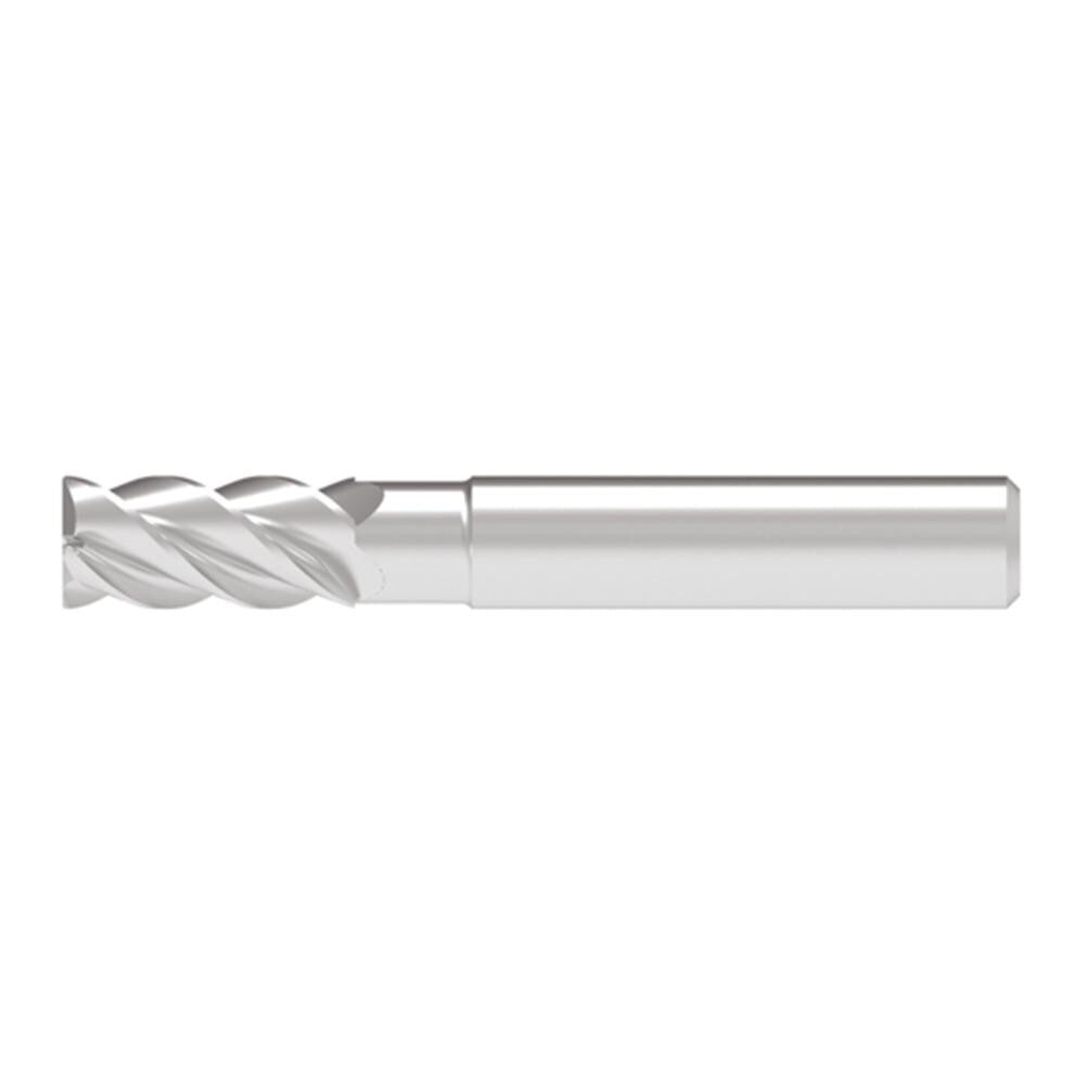 Corner Chamfer End Mill: 12.00 mm Dia, 25.00 mm LOC, 4 Flute, 0.20 mm Chamfer Width, Solid Carbide