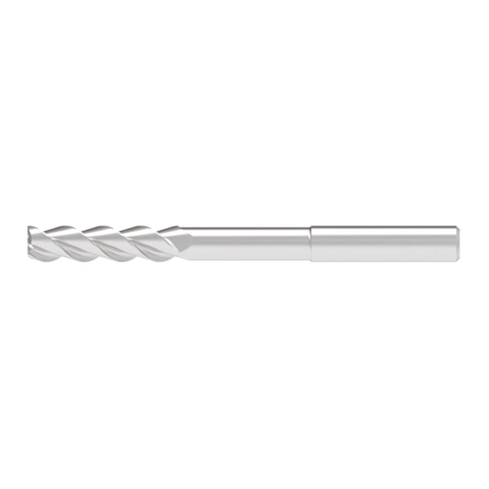 Corner Radius End Mill: 12.00 mm Dia, 49.00 mm LOC, 4.00 mm Radius, 3 Flute, Solid Carbide