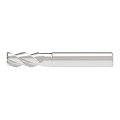 Corner Radius End Mill: 12.00 mm Dia, 25.00 mm LOC, 3.00 mm Radius, 3 Flute, Solid Carbide