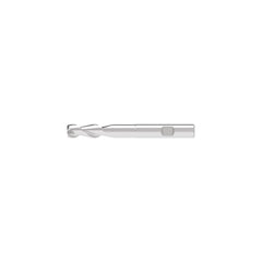 Corner Chamfer End Mill: 4.00 mm Dia, 10.50 mm LOC, 2 Flute, 0.10 mm Chamfer Width, Solid Carbide