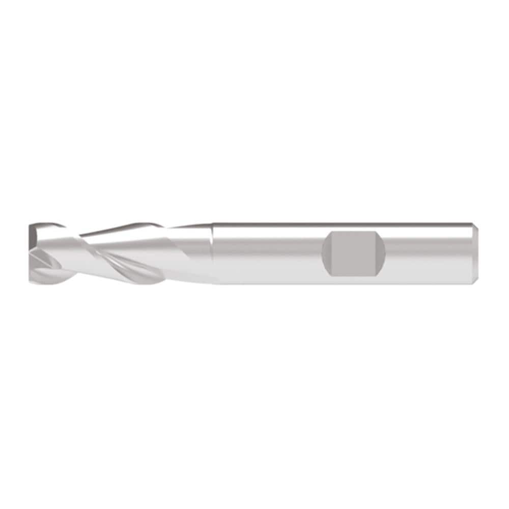 Corner Chamfer End Mill: 13.00 mm Dia, 29.00 mm LOC, 2 Flute, 0.10 mm Chamfer Width, Solid Carbide