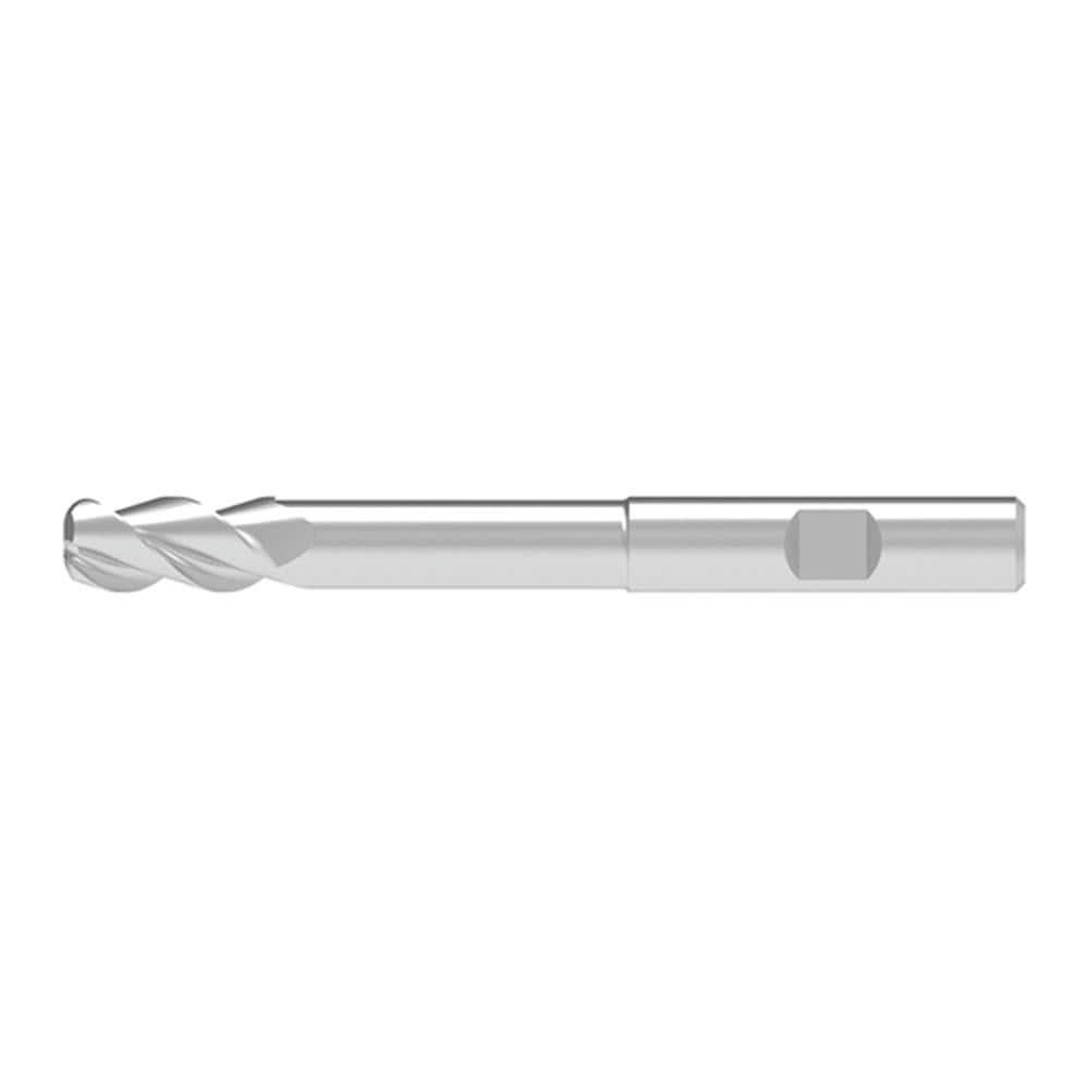 Corner Radius End Mill: 12.00 mm Dia, 31.00 mm LOC, 3.00 mm Radius, 3 Flute, Solid Carbide