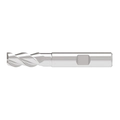 Corner Chamfer End Mill: 18.50 mm Dia, 42.00 mm LOC, 3 Flute, 0.20 mm Chamfer Width, Solid Carbide