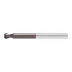 Corner Radius End Mill: 10.00 mm Dia, 8.00 mm LOC, 3.00 mm Radius, 2 Flute, Solid Carbide