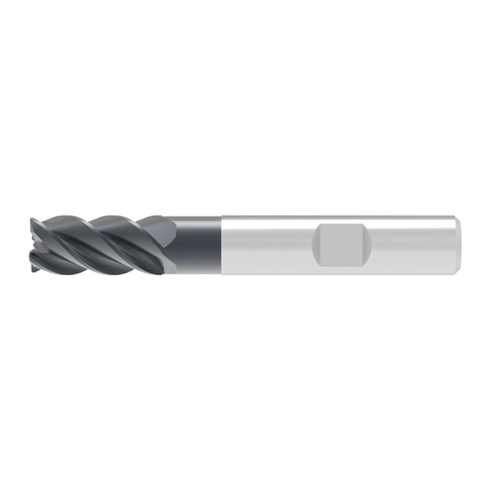 Corner Radius End Mill: 18.00 mm Dia, 32.00 mm LOC, 0.32 mm Radius, 4 Flute, Solid Carbide