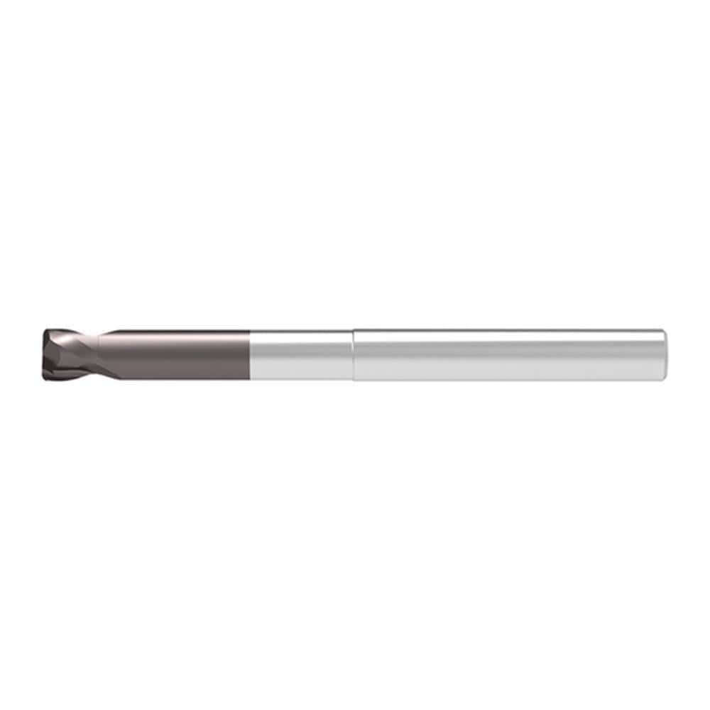 Corner Radius End Mill: 8.00 mm Dia, 4.00 mm LOC, 1.00 mm Radius, 2 Flute, Solid Carbide