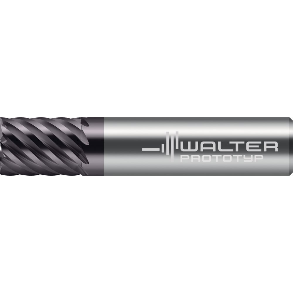 Square End Mill: 1/2" Dia, 1-1/4" LOC, 9 Flute, Solid Carbide