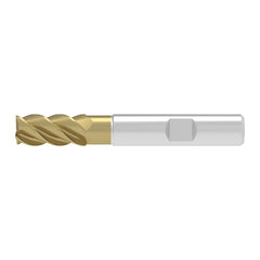 Corner Chamfer End Mill: 3.00 mm Dia, 8.00 mm LOC, 3 Flute, 0.07 mm Chamfer Width, Solid Carbide