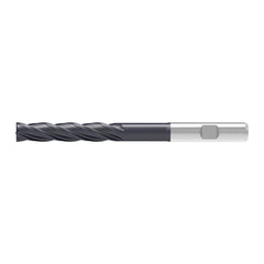 Corner Chamfer End Mill: 6.00 mm Dia, 30.00 mm LOC, 4 Flute, 0.07 mm Chamfer Width, Solid Carbide