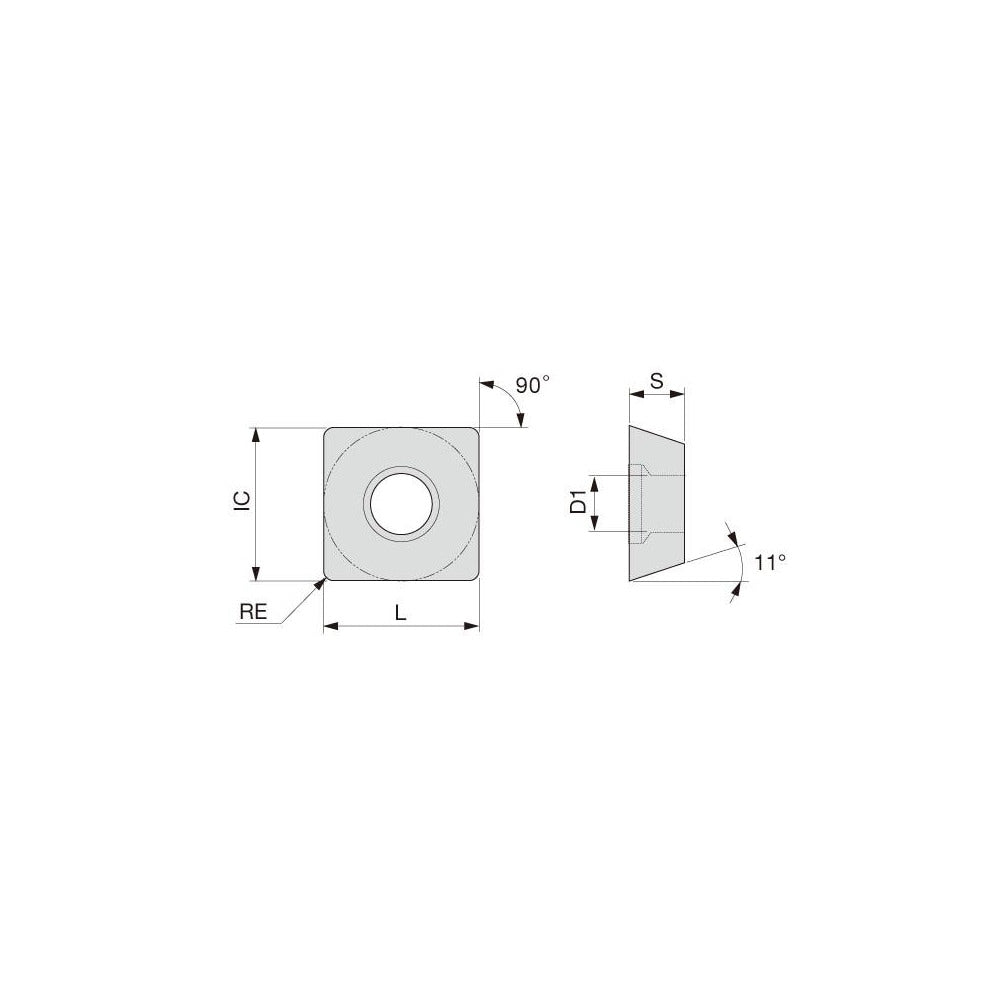 Turning Insert: SPMT322CM T5115, Carbide