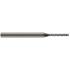 Square End Mill: 0.1718" Dia, 1.3750" LOC, 4 Flute, Solid Carbide