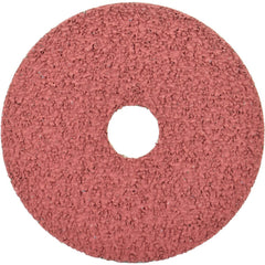 Fiber Disc:  4-1/2" Disc Dia, Arbor Hole, 100 Grit, Aluminum Oxide