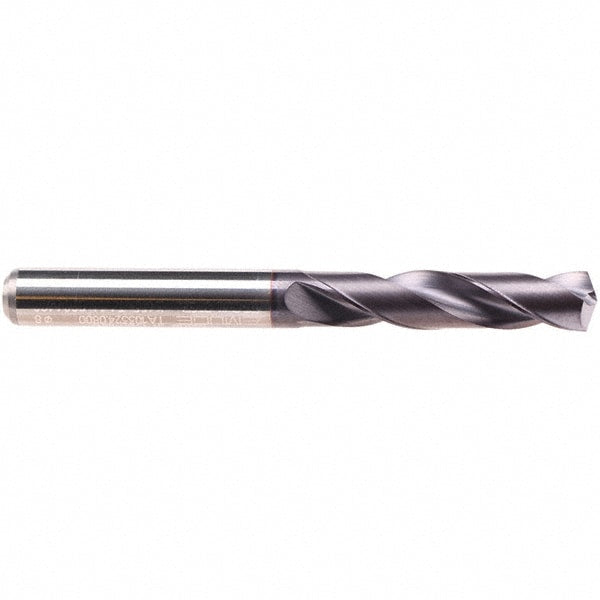 Screw Machine Length Drill Bit: 3/16" Dia, 140 deg Point, Solid Carbide