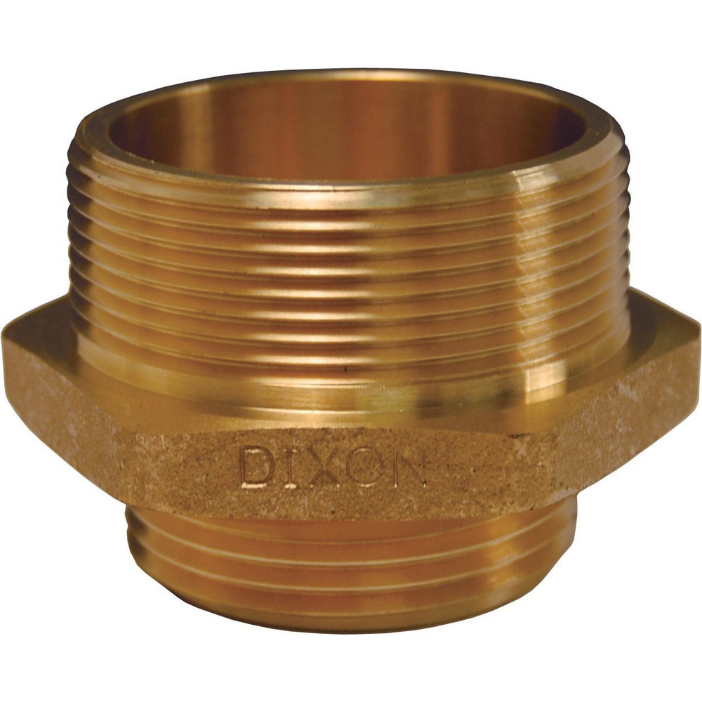 Brass & Chrome Pipe Fittings; Fitting Type: Double Male Hex Nipple; Fitting Size: 2 x 1-1/2; End Connections: MNPT x MNST; Material Grade: 360; Connection Type: Threaded; Pressure Rating (psi): 175; Fitting Shape: Straight; Thread Standard: NPT, NST