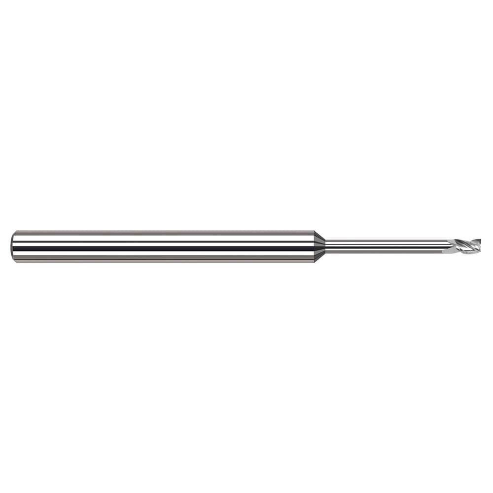 Square End Mill: 0.0930" Dia, 0.1390" LOC, 4 Flute, Solid Carbide