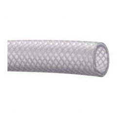 Made in USA - 3/4" ID x 1.024" OD, 9/64" Wall Thickness, Cut to Length (100' Standard Length) PVC Tube - Clear, 150 Max psi, 80 Shore A Hardness
