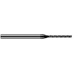 Square End Mill: 0.1250" Dia, 1.2500" LOC, 3 Flute, Solid Carbide