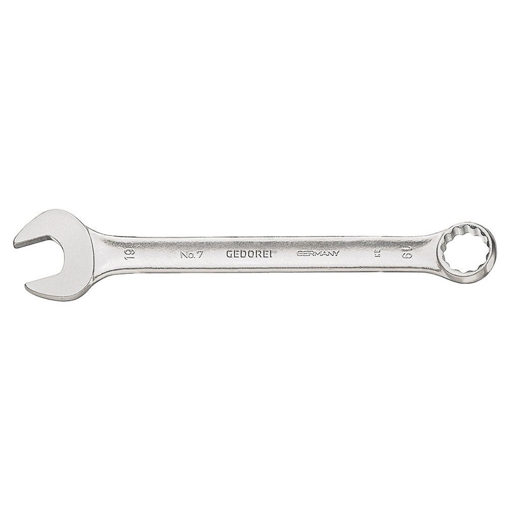 Combination Wrench: 7/16" Head Size, 15 deg Offset