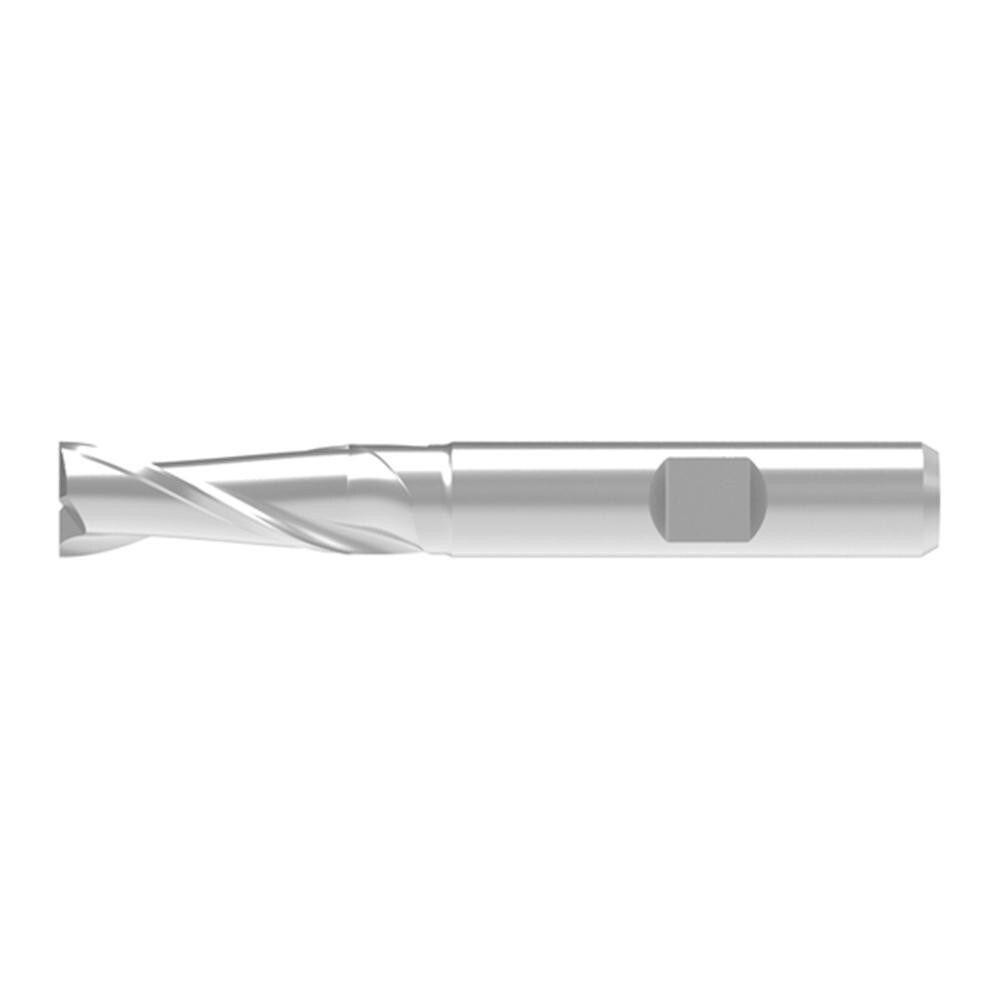 Square End Mill: 2 Flute, Solid Carbide