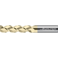 Corner Radius End Mill: 3/4" Dia, 2-1/4" LOC, 0.1200" Radius, 3 Flute, Solid Carbide
