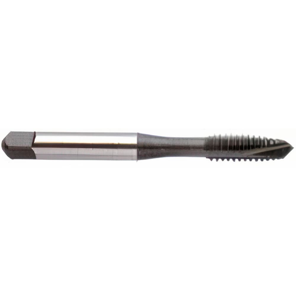 Spiral Point Tap: 1/4-28 UNF, 3 Flutes, Plug Chamfer, 3B Class of Fit, HSS, Hardslick Coated