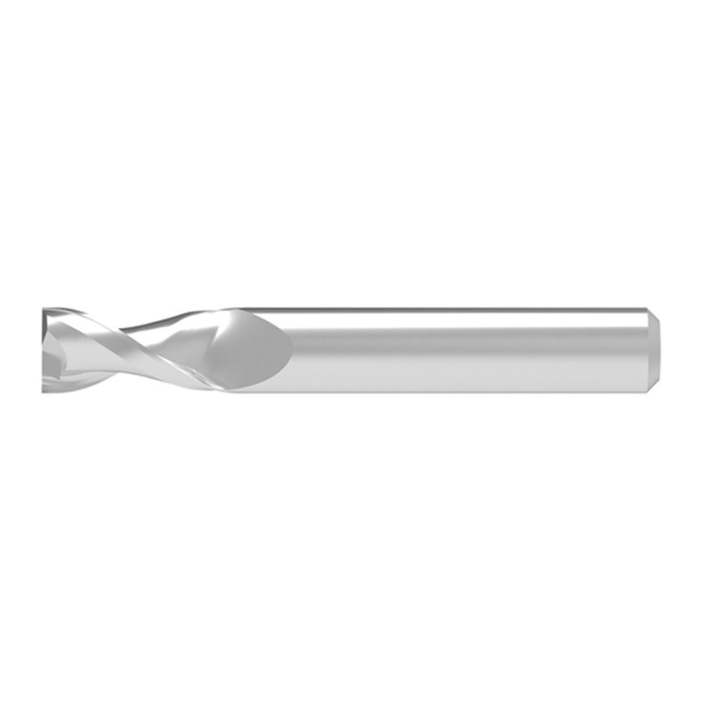 Corner Chamfer End Mill: 4.50 mm Dia, 14.00 mm LOC, 2 Flute, 0.15 mm Chamfer Width, Solid Carbide
