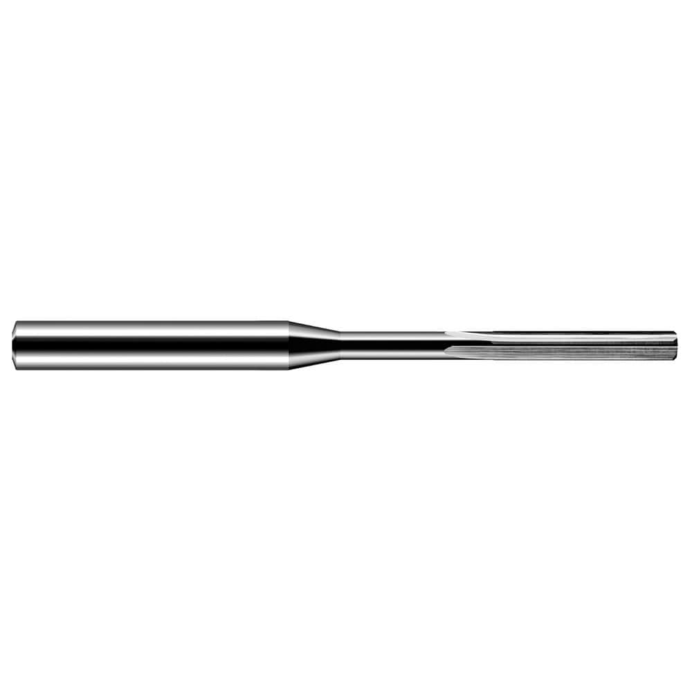 Chucking Reamer: 0.46mm Dia, 50.00mm OAL, 3.50mm Flute Length, Straight-Cylindrical Shank, Solid Carbide