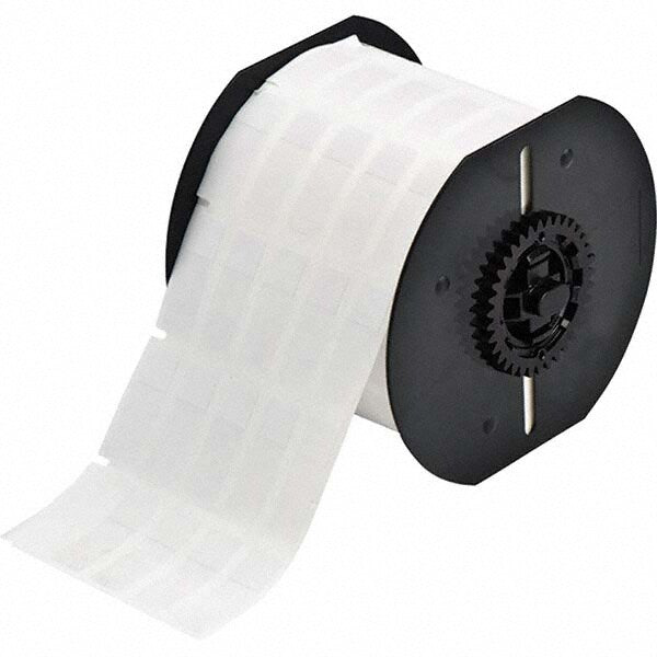 Label Maker Label: Clear & White, Vinyl, 1/2" OAW, 5,000 per Roll