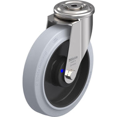 Top Plate Casters; Mount Type: Plate; Number of Wheels: 1.000; Wheel Diameter (Inch): 4; Wheel Material: Rubber; Wheel Width (Inch): 1-9/16; Wheel Color: Black