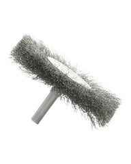 1 3/4″ Diameter × 0.312″ Width, Carbon Steel, 0.006″ Crimped Bristle, Wheel Brush