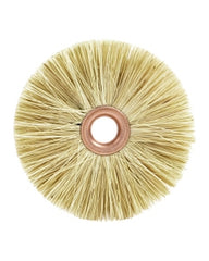 3″ Diameter × 3/8″ Width, Tampico,  Crimped Bristle, Wheel Brush