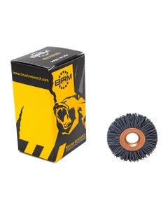 1 1/2″ Diameter × 0.312″ Width, 500 Grit, Silicon Carbide, 0.018″ Crimped Bristle, Wheel Brush