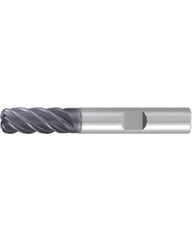‎Corner Radius End Mill; 3/4″ Dia. × 1-1/2″ LOC × 3/4″ Shank Dia. × 4″ OAL ; 5 FL ; Carbide ; AlCr ; 0.015″ R