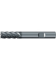 ‎Square End Mill; 3/4″ Dia. × 1-1/2″ LOC × 3/4″ Shank Dia. × 4-1/4″ OAL ; 5 FL ; Carbide ; AlCr ; Series 2571L