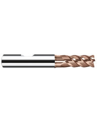 ‎1/2″ Cutting Dia. × 1/2″ Shank Dia. × 1″ LOC × 3-1/4″ OAL, 4 Flute, Carbide, Duro-Si, Square Endmill, HX-NVS