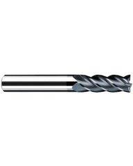 ‎1/2″ Cutting Dia. × 1/2″ Shank Dia. × 1-1/4″ LOC × 3-1/4″ OAL, 4 Flute, Carbide, Polychrom, Square Endmill, Favora