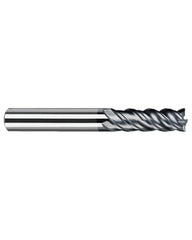 ‎1/2″ Cutting Dia. × 1/2″ Shank Dia. × 1-1/2″ LOC × 3-3/4″ OAL, 4 Flute, Carbide, Polychrom, Square Endmill, NB-NVD