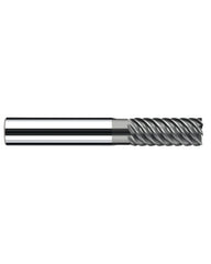 ‎1/2″ Cutting Dia. × 1/2″ Shank Dia. × 1″ LOC × 3-1/4″ OAL, 7 Flute, Carbide, Polychrom, Square Endmill, E-Cut