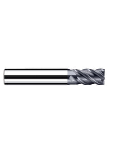 ‎1/16″ Cutting Dia. × 1/4″ Shank Dia. × 3/32″ LOC × 2-1/4″ OAL, 4 Flute, Carbide, Polychrom, Square Endmill, E-Cut