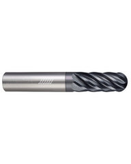0.5″ Dia. × 0.5″ Shank × 1.625″ DOC × 4″ OAL, APLUS, 6 Flute, Ballnose End Mill