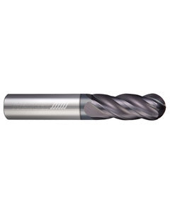 0.625″ Dia. × 0.625″ Shank × 1.625″ DOC × 3.5″ OAL, APLUS, 4 Flute, Ballnose End Mill