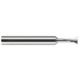 ‎Keyseat Cutter, 1/8″ Dia. × 1/8″ Shank Dia. × 3/32″ CW × 1-1/2″ OAL, 2 Teeth, 48 Degrees, Carbide, Round Shank, Uncoated, Specialty Profiles