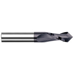 ‎3/32″ Dia. × 3/8″ LOC × 1/8″ Shank Size × 1-1/2″ OAL, 100 Degrees, Carbide, AlTiN, Drill/End Mills