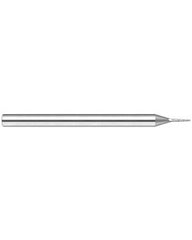 3/32″ Dia. × 1/2″ LOC × 3/16″ Shank Size × 2″ OAL, 3 Flute, 5 Degrees Body Half Taper Angle, Carbide, Uncoated, Square, Tapered End Mill