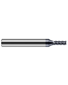 ‎1/8″ Cutting Dia. × 1/4″ Shank Size × 3/8″ LOC × 2-1/2″ OAL, 5 Flute, Carbide, AlTiN Nano, 0.02″ Corner Radius End Mill