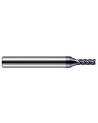 ‎1/8″ Cutting Dia. × 1/4″ Shank Size × 3/8″ LOC × 2-1/2″ OAL, 5 Flute, Carbide, AlTiN Nano, 0.02″ Corner Radius End Mill