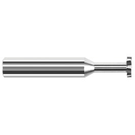 ‎Keyseat Cutter, 1/8″ Dia. × 1/8″ Shank Dia. × 3/32″ CW × 1-1/2″ OAL, 6 Teeth, Carbide, Round Shank, Uncoated, Specialty Profiles